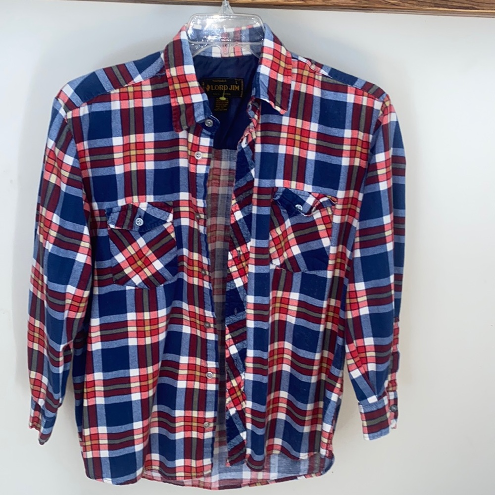 Lord Jim Plaid Button Down Shirt